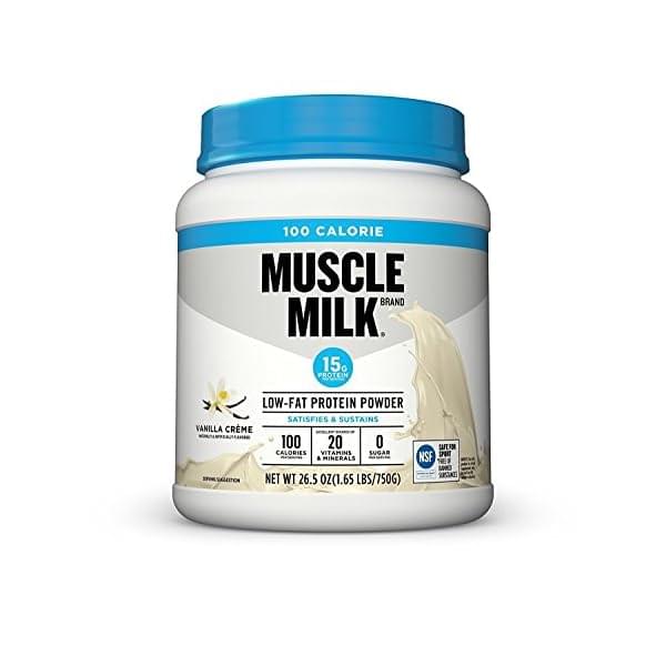 Muscle Milk ZERO, 100 Calorie Protein Powder, Vanilla, 15g Protein, 1.65 Pound, 25 Servings