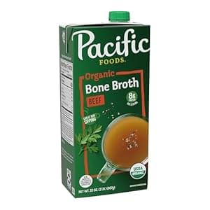 Pacific Foods Organic Beef Bone Broth, 32 oz Carton