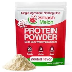 Watermelon Seed Protein Powder Raw – Cold-Pressed, Single-Ingredient Unflavored Protein Powder- Shake or Bake with it